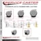 Service Caster 2 Inch MRI Safe Caster with Brake, 3/8 Inch Threaded Stem SCC-TS02S50-TPR-GRY-B-381634-MRI - alternate 2